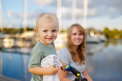 Family photoshoot on the Neusiedler See by Cathrin P